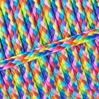 Arc-en-Ciel PPM Corde - Ø 4mm. (plane/sans noyau)