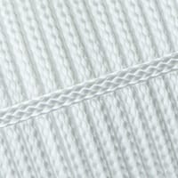 Blanc PPM Corde - Ø 4mm. (plane/sans noyau)