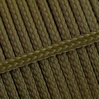 Vert Militaire PPM Corde - Ø 4mm. (plane/sans noyau)