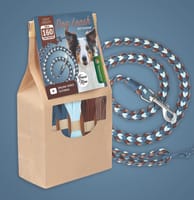 Kit de bricolage ''Blueberry Brownie'' - Créez votre propre laisse pour chien Cuore par Le Trecce di Nina