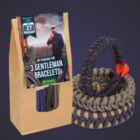 Kit de bricolage ''Gentleman'' - Bracelets classiques en paracorde