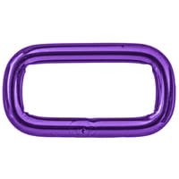 Anneaux Carrés 'Acier Inoxydable' Violet 25 x 4 mm