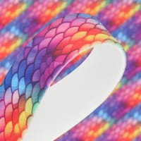 Rainbow Fish BioThane ‘BETA’ ® UV-printed 16 mm - Per Meter