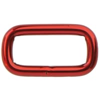 Anneaux Carrés 'Acier Inoxydable' Rouge 25 x 4 mm