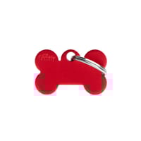 Médaille d'Os de Chien Personnalisée (Petite) - Rouge Aluminium Médaille d'Os de Chien Personnalisée (Petite) - Rouge Aluminium