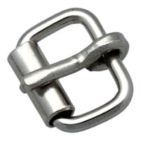 10 mm - Nickelé - Boucle de Ceinture à Rouleau