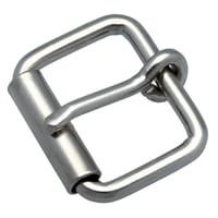 Boucle de Ceinture à Rouleau Nickelé 20 x 3 mm