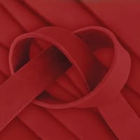 Red 25 mm Greased Leather Strap (Pull-Up Leather) - Ca. 140cm