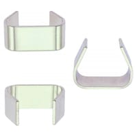 8mm Agrafe de Longe Plaqué Nickel