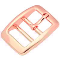 Double-Barred Belt Buckle Rose Gold 25 mm