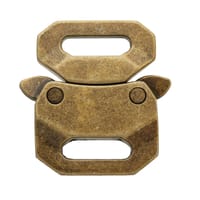 15mm Antique Messing Safe Lock Boucle (Grande)