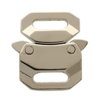 15mm Argenté Brillant Safe Lock Boucle (Grande)