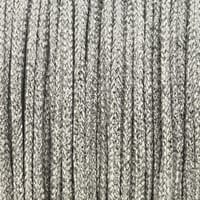 Argent Corde à Paillettes - 2 mm Creuse