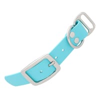 Skyan Bleu - 25 mm adaptateur BioThane avec rivets Skyan Bleu - 25 mm adaptateur BioThane avec rivets