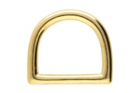 Solid Brass 16 x 3 mm D-ring