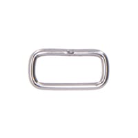 Stainless Steel 17 x 2 mm Square Ring