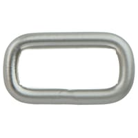 Anneaux Carrés 'Acier Inoxydable' Nickel Perlé 25 x 4 mm