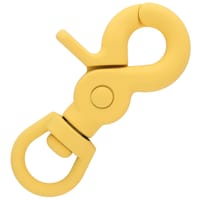 Silicone Jaune 60 mm Clip Mousqueton à targette