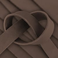 Taupe 25 mm Fettleder Einzelriemen (Pull-Up Leather) - Ca. 140cm