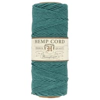 Teal Bleu - 1 mm - Cordon en chanvre de Hemptique - 62,5 mètres