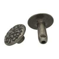 Antique Nickel Moyen Rivet Structuré