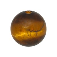 Perle ronde en oeil de tigre - 6 x 6 mm, 1 mm