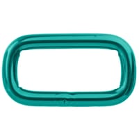 Anneaux Carrés 'Acier Inoxydable' Turquoise 25 x 4 mm