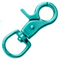 Swivel eye Clip Carabiner 'Light Version' Turquoise 60 mm