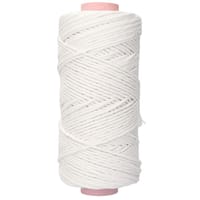 Snow White 3 mm. Macramé Cotton Cord (Single Strand) - 150 m