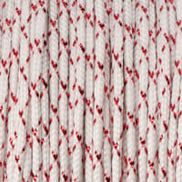 Metallic White & Red Metlon Tracers Paracord Type I