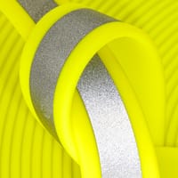 Neon Jaune (YE527) Réfléchissante BioThane 'BETA' ® 19 mm - 2.5 mm Au Mètre