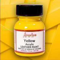 Jaune - Peinture acrylique pour cuir Angelus - 29,5 ml (1 oz.)