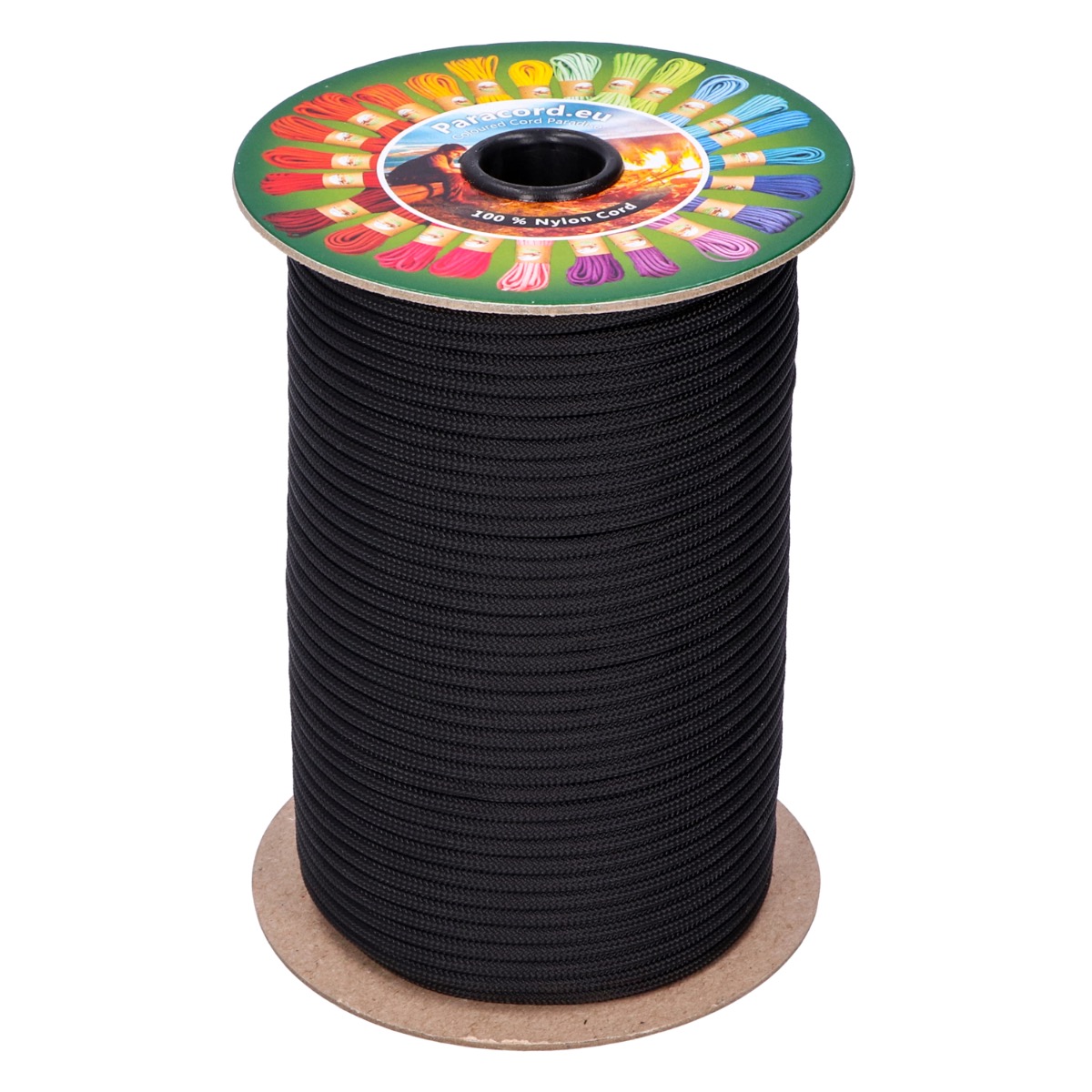 Black Paracord 550 Type III - 100 m