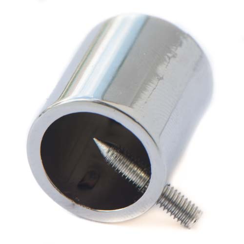 Luxury Metal Cord End + Screw 12 mm