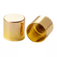 Metall Schnur Endkappe Gold 10 mm - 100 Stücke Metall Schnur Endkappe Gold 10 mm - 100 Stücke