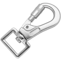 Nickel Plated Snap Hook with Lock 70 mm - 20 mm Nickel Plated Snap Hook with Lock 70 mm - 20 mm