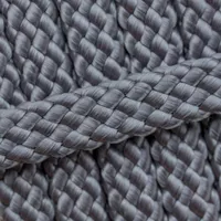 Gris Charbon PPM Corde - Ø 12mm. (plane/sans noyau) Gris Charbon PPM Corde - Ø 12mm. (plane/sans noyau)
