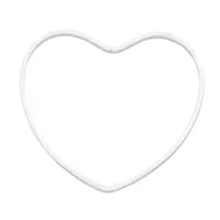 Vermessingt Flach Ring in Herzform 25 x 20 mm Vermessingt Flach Ring in Herzform 25 x 20 mm