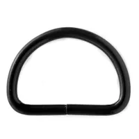 Schwarz 32 x 4 mm D-ring Schwarz 32 x 4 mm D-ring