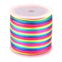 Rainbow Satin Cord Ø2mm - 30m Rainbow Satin Cord Ø2mm - 30m
