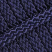 Bleu Foncé PPM Corde - Ø 8mm. (plane/sans noyau) Bleu Foncé PPM Corde - Ø 8mm. (plane/sans noyau)