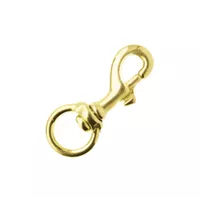 Brass Plated Snap Hook 45 mm - Ø 11 mm Brass Plated Snap Hook 45 mm - Ø 11 mm