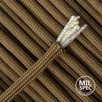 Coyote Brown Paracord 550 Type III - MiL-C-5040H Coyote Brown Paracord 550 Type III - MiL-C-5040H