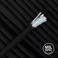 Schwarz Paracord 550 Type III - MiL-C-5040H Schwarz Paracord 550 Type III - MiL-C-5040H