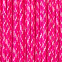 Neon Pink & White Camo Paracord 550 Type III Neon Pink & White Camo Paracord 550 Type III