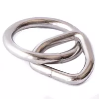 Vernickelt 28 x 6 mm Ring mit Dreieck Vernickelt 28 x 6 mm Ring mit Dreieck