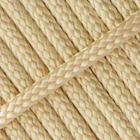 Shiny Gold PPM Cord - Ø 6mm. (hollow) Shiny Gold PPM Cord - Ø 6mm. (hollow)