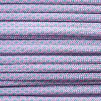 Rose Pink & Turquoise Diamonds Paracord 550 Type III Rose Pink & Turquoise Diamonds Paracord 550 Type III