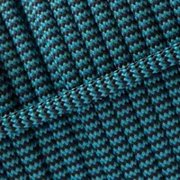 Neon Turquoise & Black Shockwave Paracord 550 Type III Neon Turquoise & Black Shockwave Paracord 550 Type III