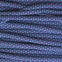 Acid Purple & Neon Turquoise Diamonds Paracord 550 Type III Acid Purple & Neon Turquoise Diamonds Paracord 550 Type III